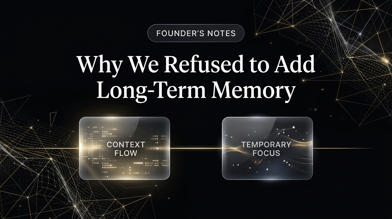 Why We Refused to Add Long-Term Memory to Our Default Agent Plan